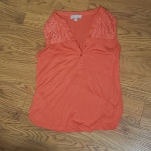 Coral blouse